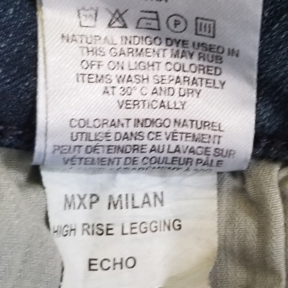 Warp + Weft Milan Hi Rise Legging Denim Jean Size 26 NEW NWT - Picture 7 of 8
